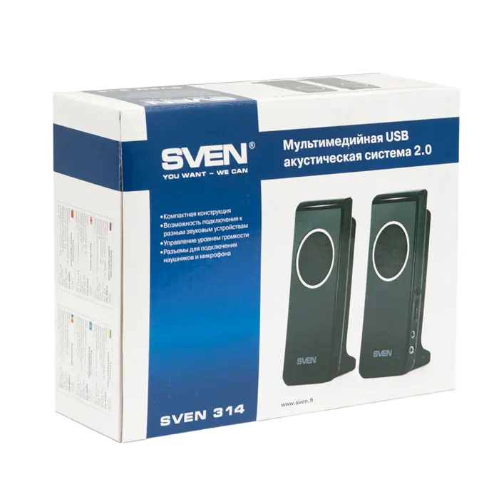 Boxe pentru calculator SVEN 314 Negru