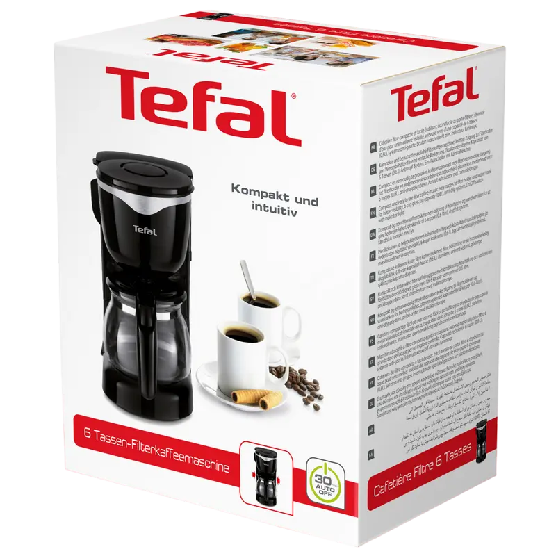 Капельная кофеварка Tefal CM340811 Черный