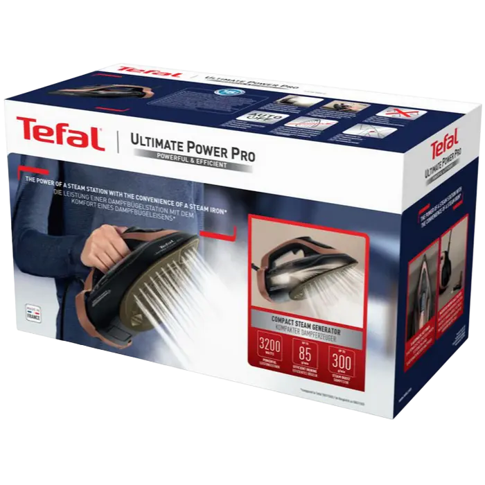 Утюг Tefal Ultimate Power Pro Черный | Медный