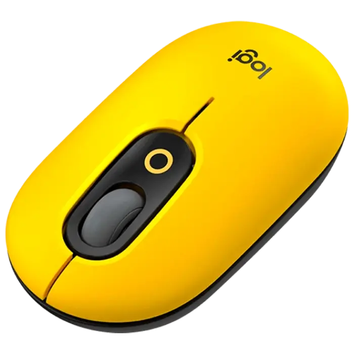 Mouse Wireless Logitech POP Fără fir Galben
