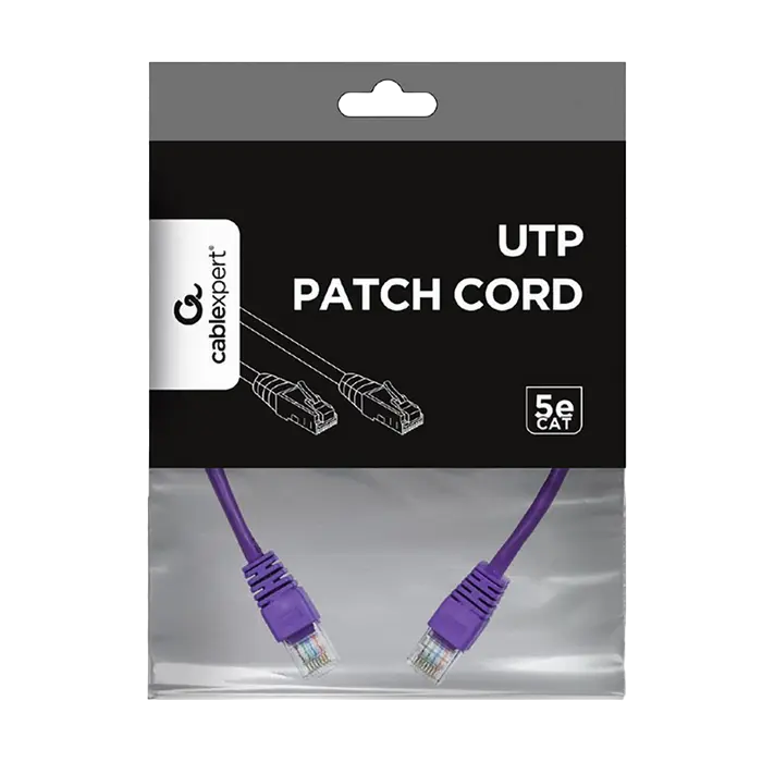 Патч-корд Cablexpert PP12-0.25M/V Фиолетовый