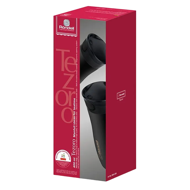 Cană termos Rondell Tezoro Negru