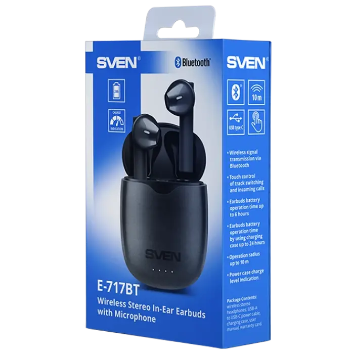 Наушники SVEN E-717BT Чёрный