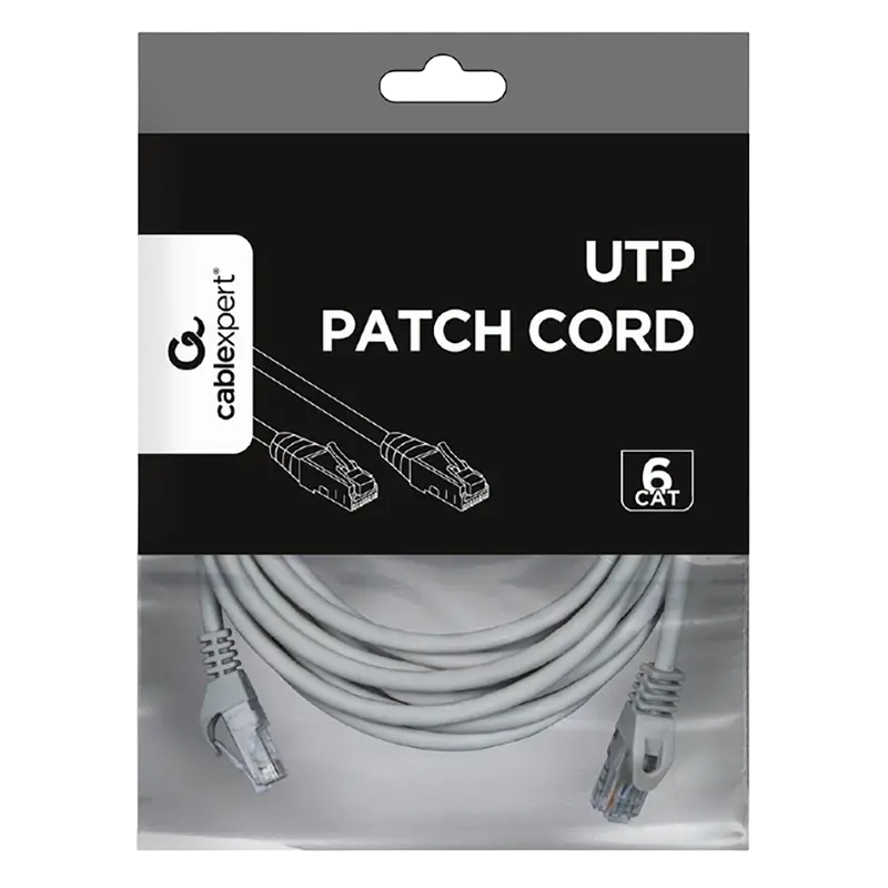 Patch cord Cablexpert PP6U-5M Gri
