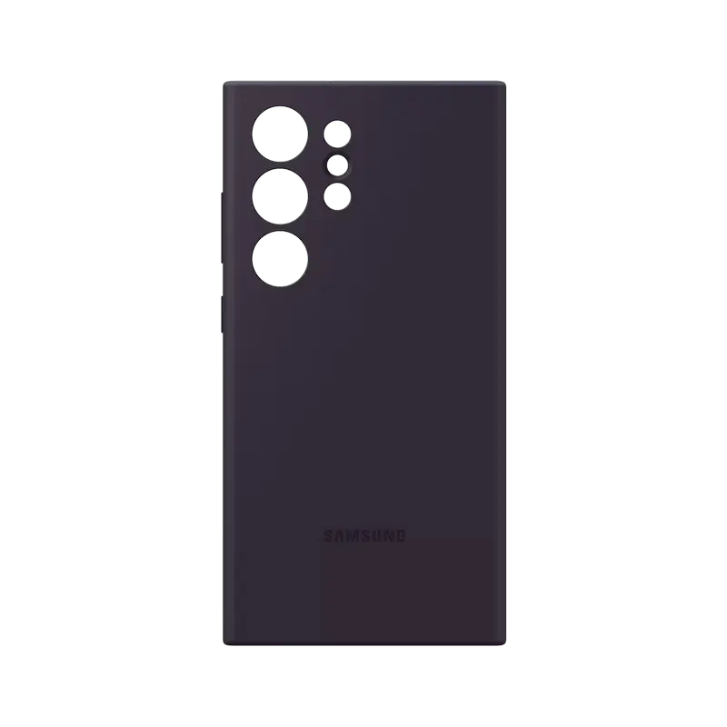 Чехол Samsung Galaxy S24 Ultra Silicone Cover Силиконовый Чехол Темно-фиолетовый