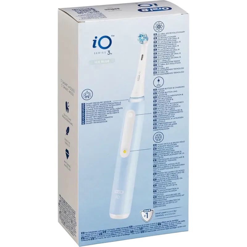 Periuță de dinți electrică Pentru adulți Braun Oral-B iO3 Albastru
