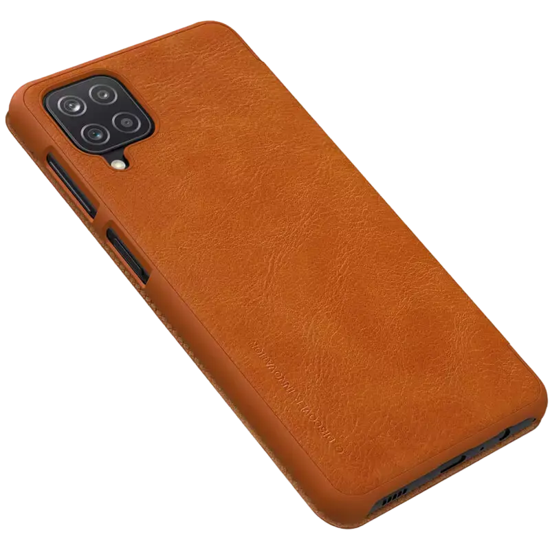 Husă tip carte Nillkin Samsung Galaxy A12 Qin LC Qin Cafeniu
