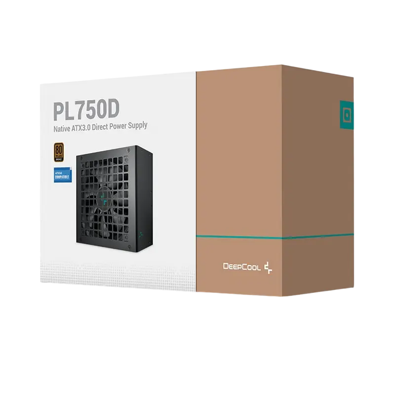 Tip Блок питания для компьютеров Deepcool PL750D ATX Черный