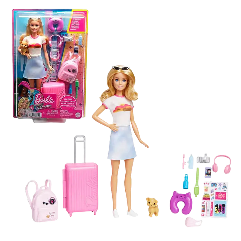 Barbie Malibu Travel Set With Puppy