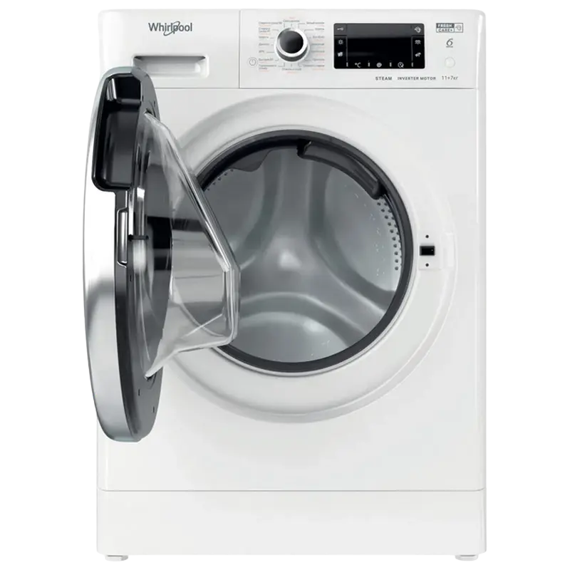 Mașină de spălat cu uscător Whirlpool FWDD 1171582 WBCV Alb