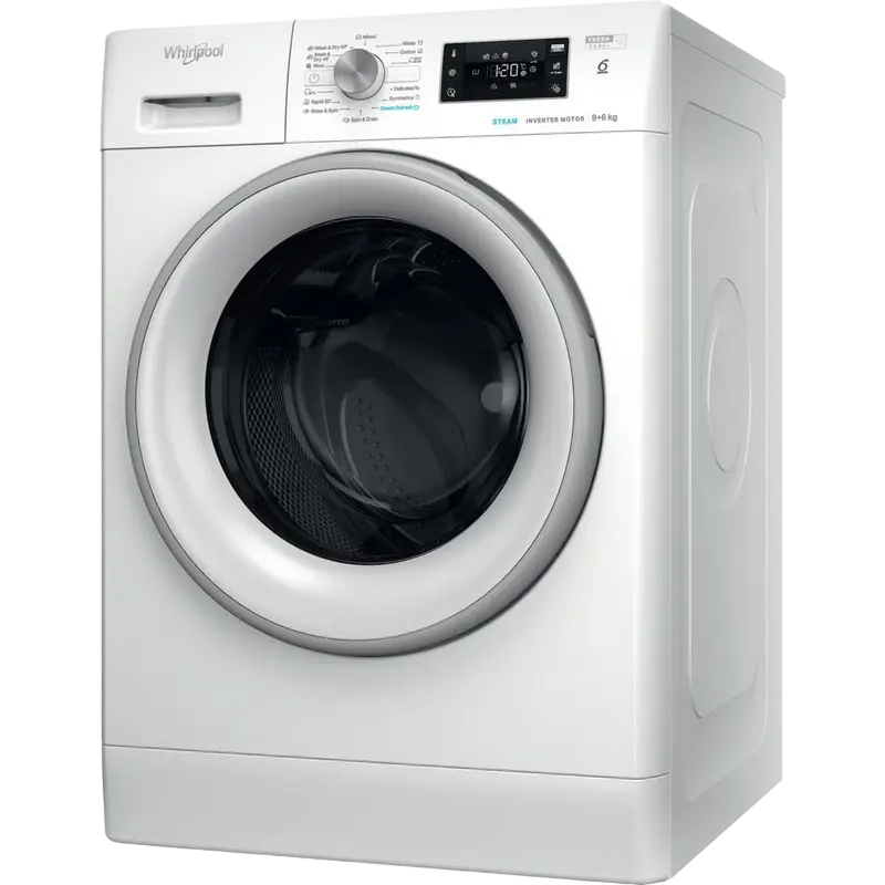 Стирально-сушильная машина Whirlpool FFWDB 964369 SV EE Белый