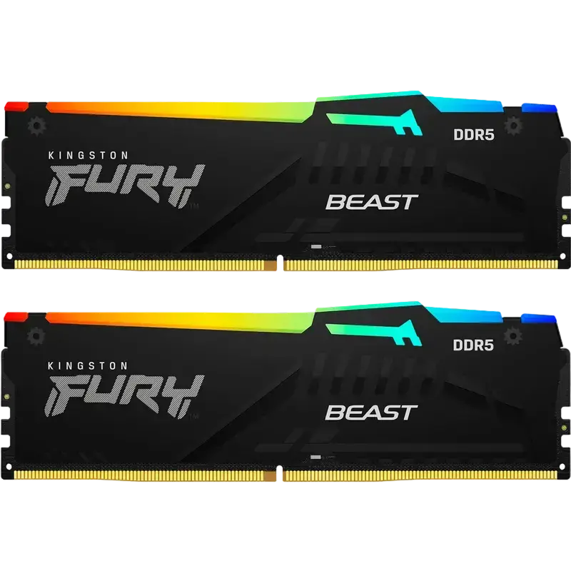 Оперативная память Kingston FURY Beast RGB FURY Beast RGB 128ГБ Чёрный