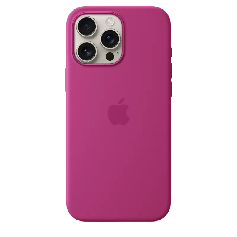 Чехол Apple iPhone 16 Pro Max Silicone Case MagSafe A3313 Silicone Case with MagSafe Фуксия