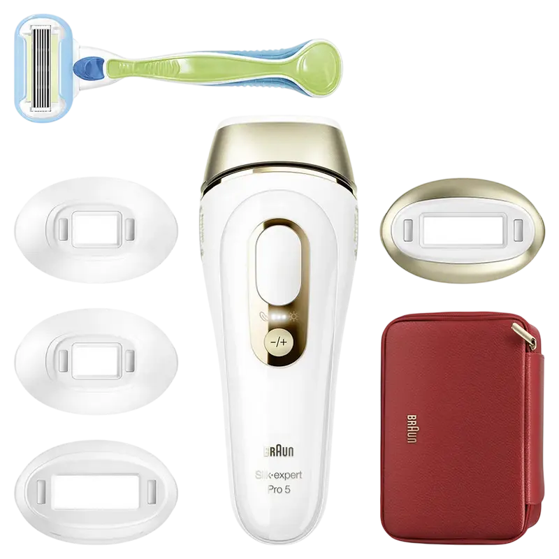Фотоэпилятор Braun Silk-expert Pro 5 PL5382 Белый | Золотистый
