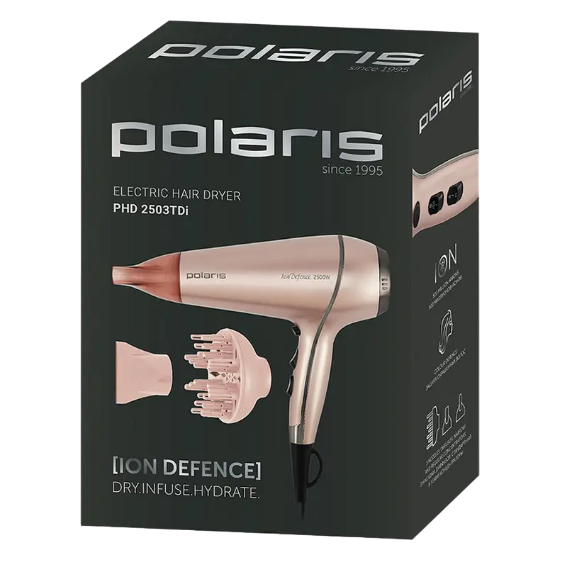 Фен Polaris PHD 2503TDi Розовый