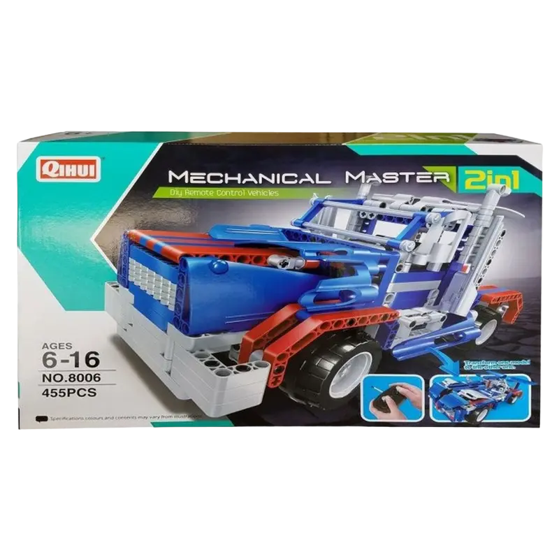 Constructor cu telecomandă XTech Sport Car & Truck Albastru