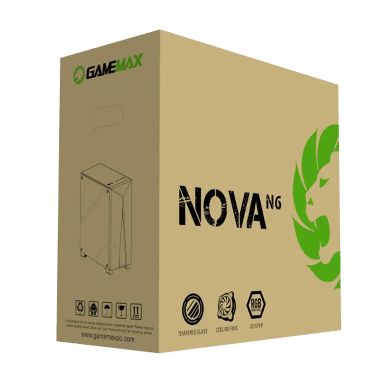 Carcasă PC Gamemax NOVA N6 Midi-Tower Negru