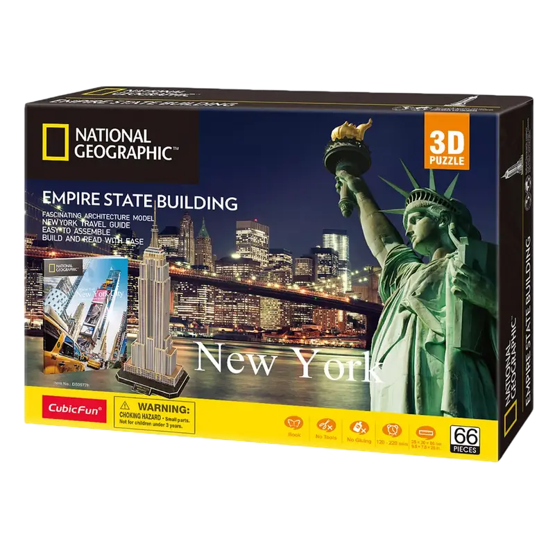 Puzzle 3D CubicFun Empire State Building Multicolor