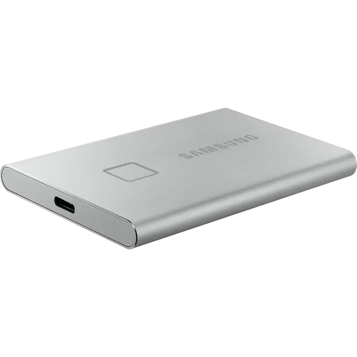 Внешний портативный SSD накопитель Samsung T7 Touch 500 ГБ Серебристый