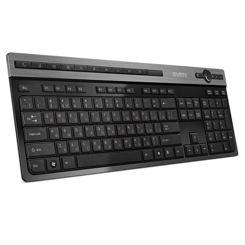 Клавиатура SVEN KB-E5500W Мембрана Черный