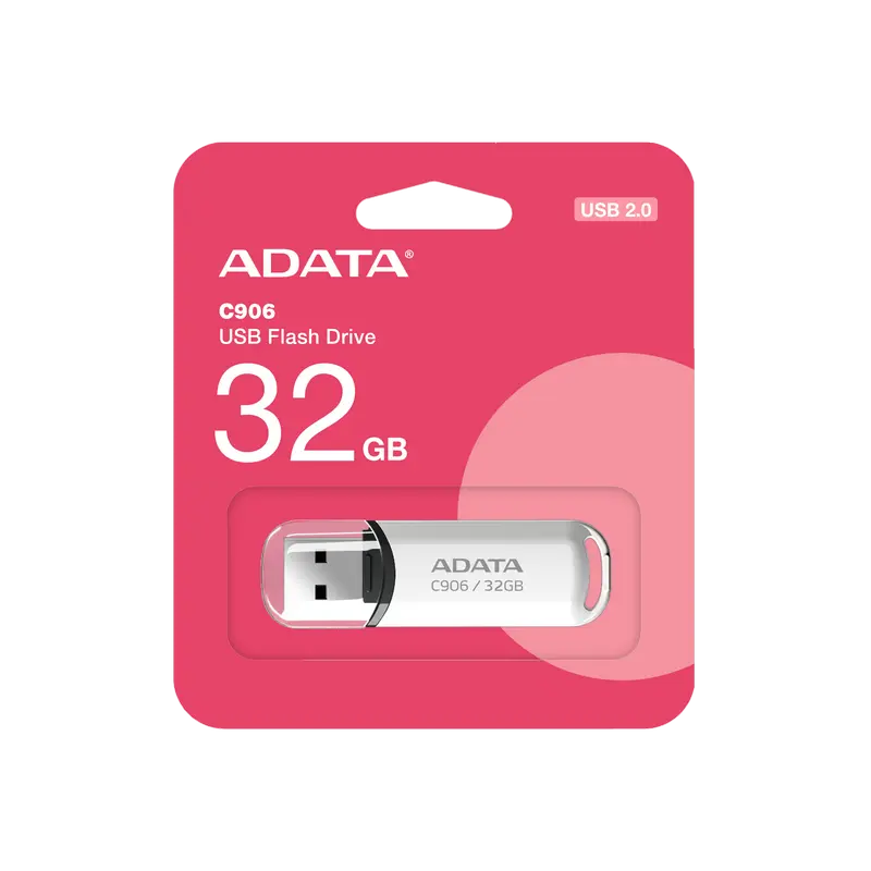 USB Flash накопитель ADATA C906 32ГБ Белый