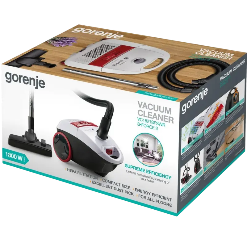 Пылесос Gorenje VC1811SFSWR Черный