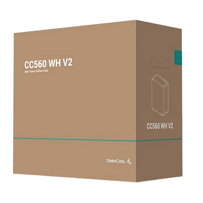 Компьютерный корпус Deepcool CC560 V2 Midi-Tower Белый