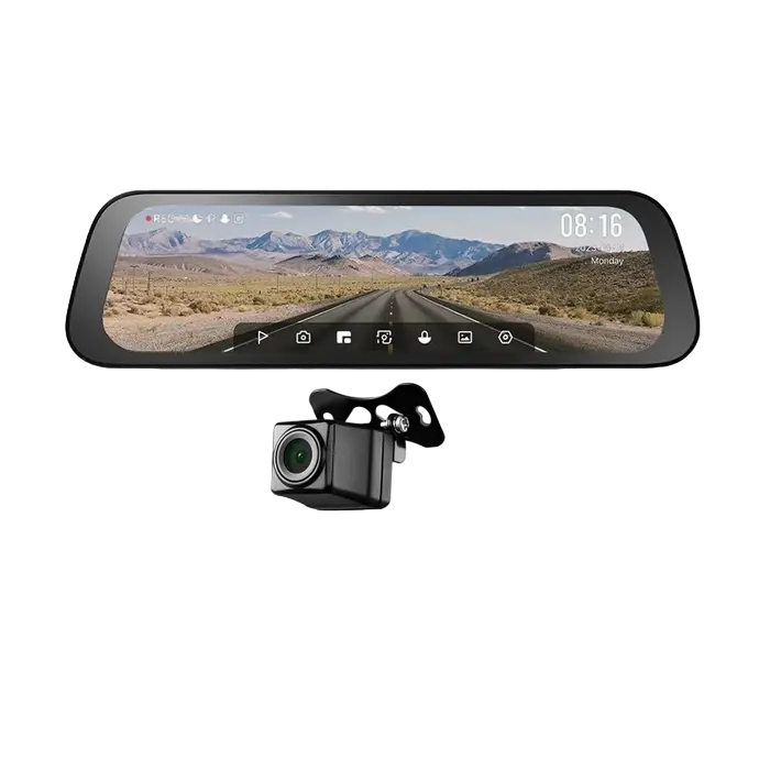 Комплект видеорегистраторов передней и задней панели автомобиля 70mai S500 Черный