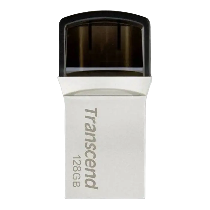 USB Flash накопитель Transcend JetFlash 890 128ГБ Серебристый