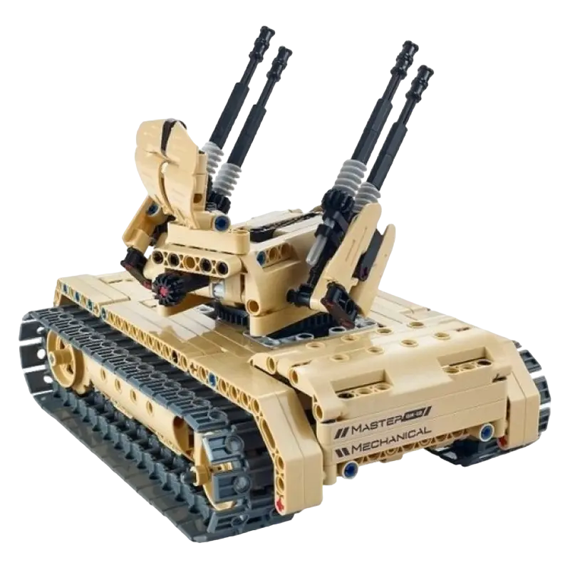 Constructor cu telecomandă iM.Master Tank & Anti-aircraft Bej