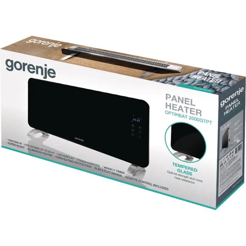Convector Gorenje 2000GTPT 2000 W Negru