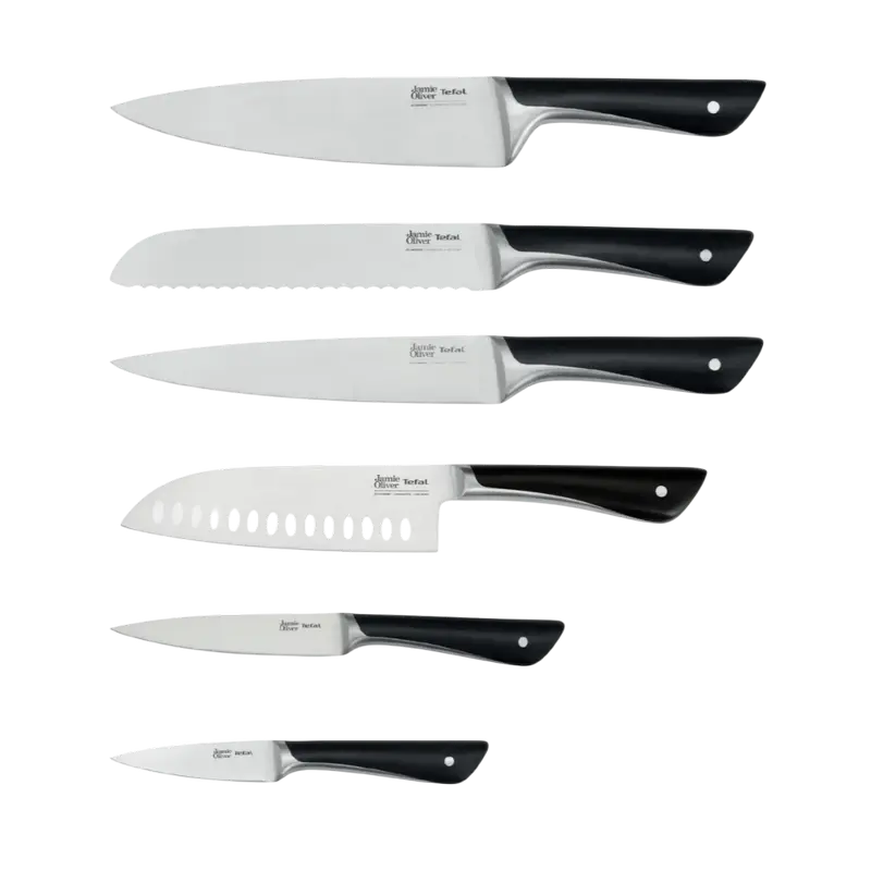Set de Cuțite Tefal K267S656 Jamie Oliver Negru
