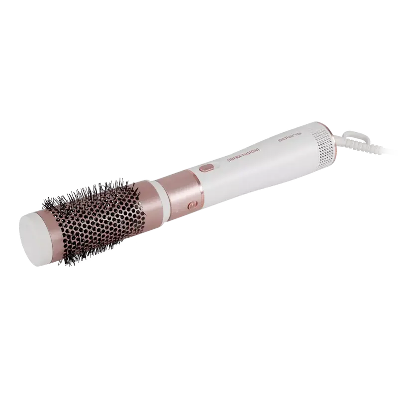 Фен-щётка Polaris PHSB2111, 1200Вт, Белый | Розовое золото