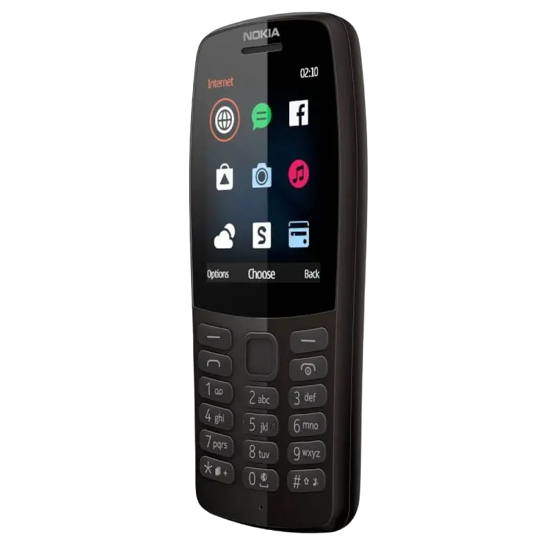 Мобильный телефон Кнопочный Nokia 210 Чёрный