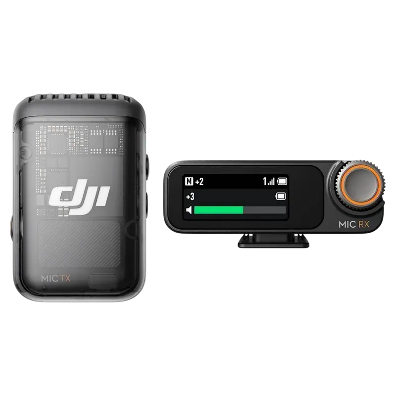 Портативный записывающий микрофон DJI Mic 2 (2 TX + 1 RX + Charging Case) Беспроводной Черный