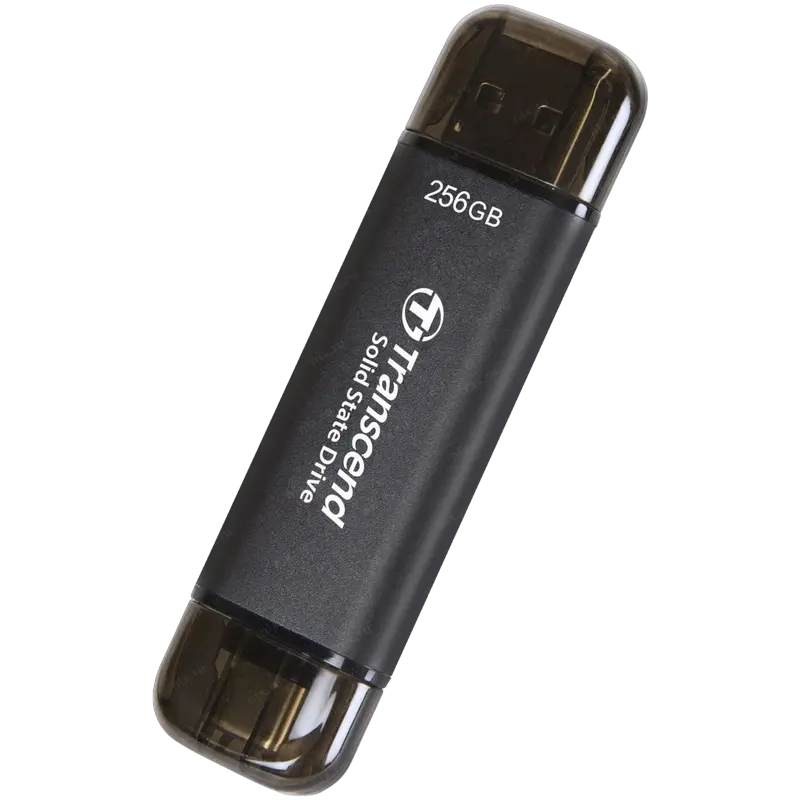 Внешний портативный SSD накопитель Transcend ESD310C 256 Гб Чёрный