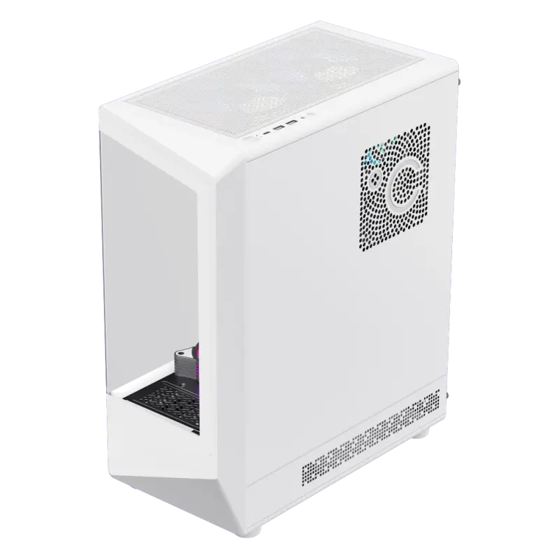 Carcasă PC Gamemax VISTA CPC AW Midi-Tower Alb