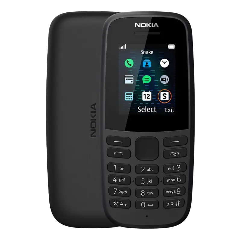 Мобильный телефон Кнопочный Nokia 105 (2019) Чёрный