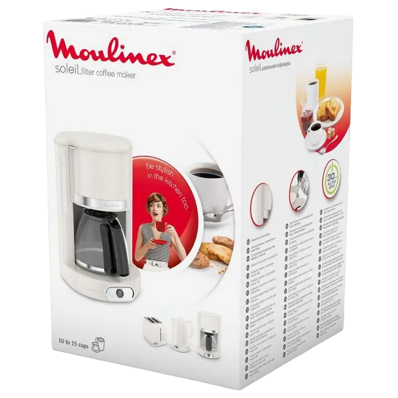 Капельная кофеварка Moulinex FG385A30 Бежевый