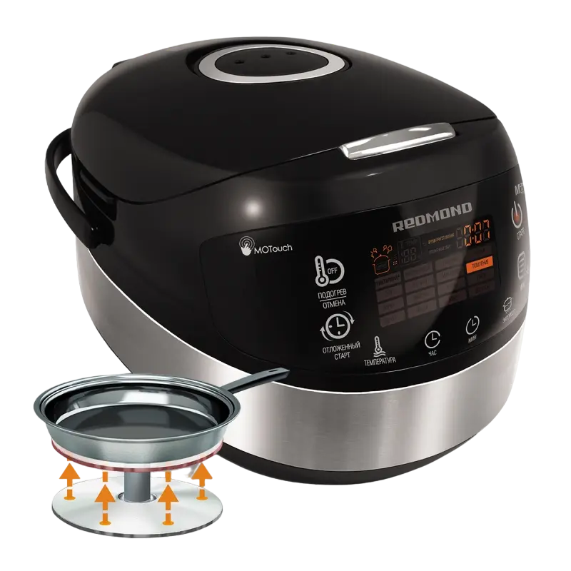 Мультиварка Redmond RMK-M911E Черный/ Нержавеющая Сталь