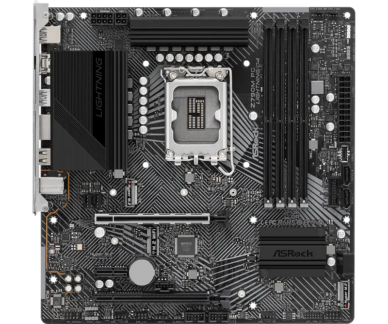 Материнская плата ASRock Z790M PG LIGHTNING/D4 LGA1700 Micro-ATX