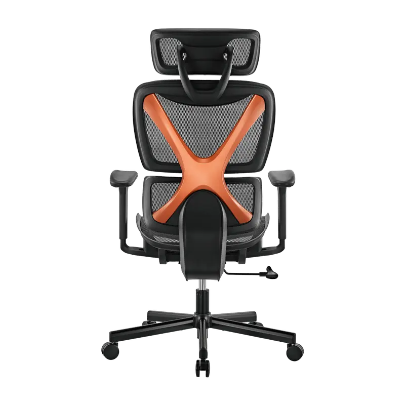 Офисное кресло Lumi CH05-31 Ткань Черный | Оранжевый