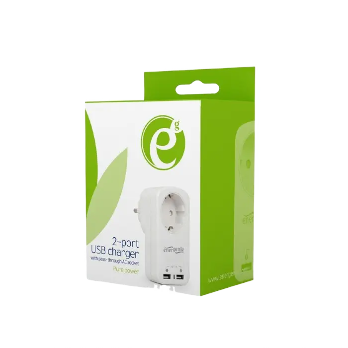 Încărcător Cablexpert EG-ACU2-01-W Alb