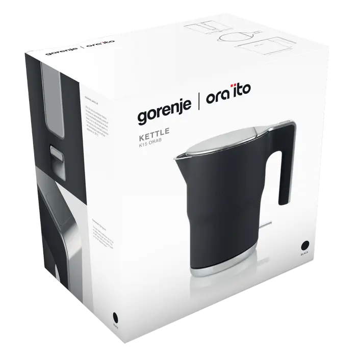 Электрочайник Gorenje K15ORAB Чёрный