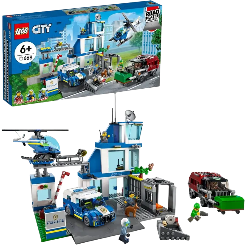 Конструктор LEGO Police Station Разноцветный