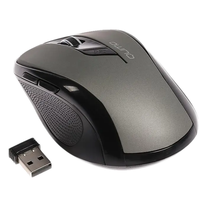Беcпроводная мышь QUMO M63 Беспроводное Серый