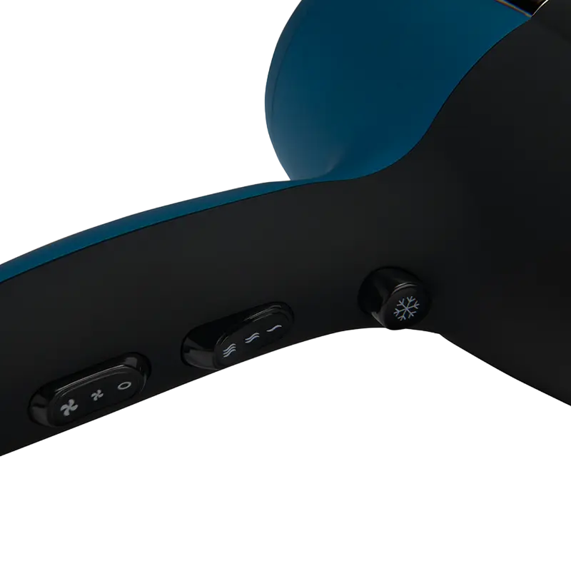 Фен Polaris PHD2245Ti Черный/ Синий