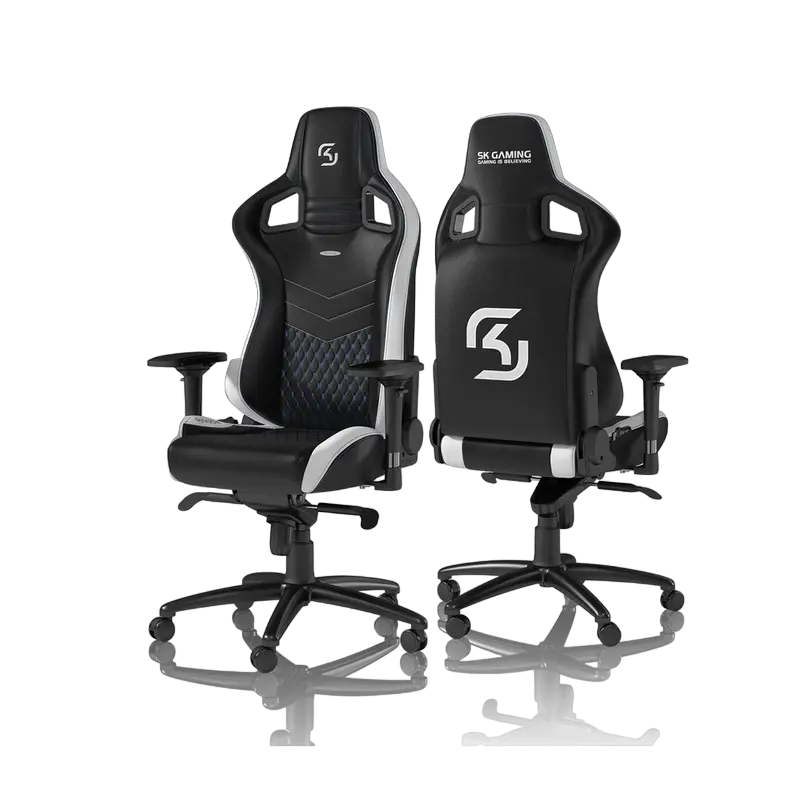 Игровое кресло Noblechairs Epic Искусственная кожа Черный/Белый