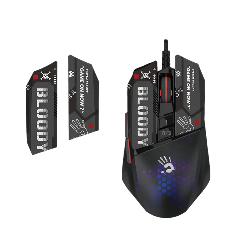 Игровая мышь Bloody W60 Max Mini Проводное Чёрный