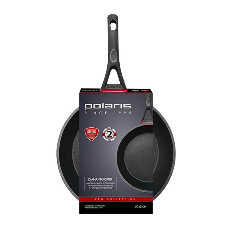 Сковорода глубокая Polaris PRO collection-28FP PRO Чёрный